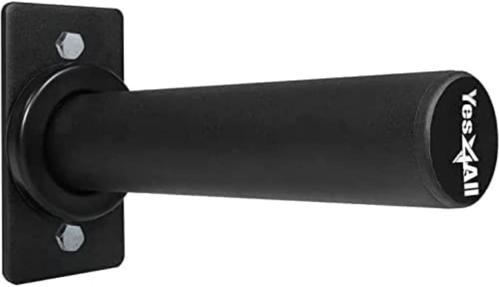 Yes4All Wall Mounted Weight Plate Holder - Fit 2inch Olympic Weight Plates, Protective Rubber Pad