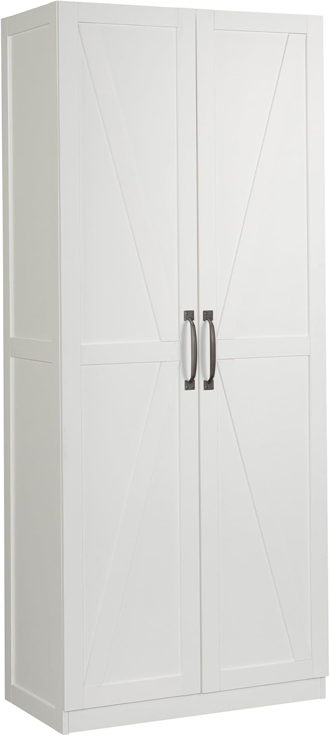 Sauder Select Storage Cabinet/ Pantry cabinets, White finish