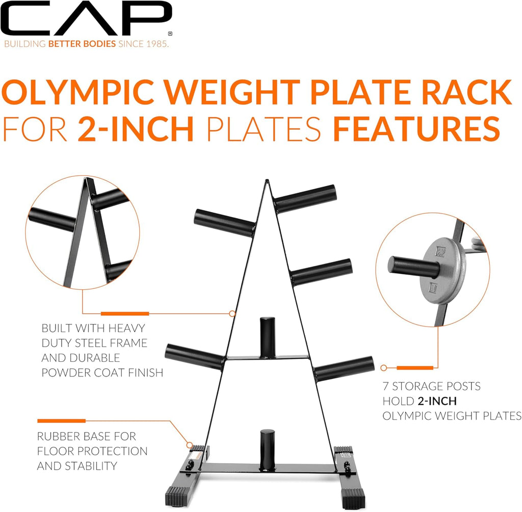 CAP Barbell Olympic 2-Inch Plate Rack