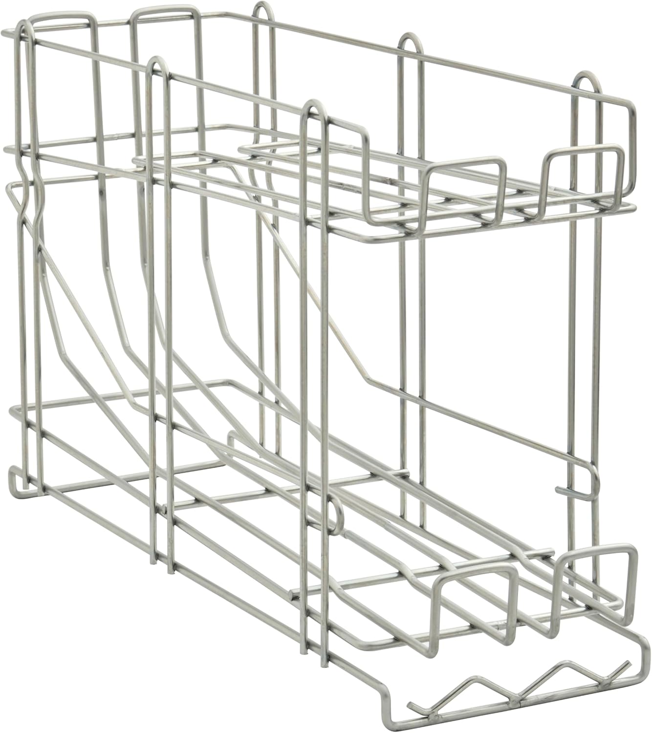 28W-171 FIFO Wire Can Rack, Holds (12) #5 Cans or (8) #10 Cans, Metal Construction, FIFO Design