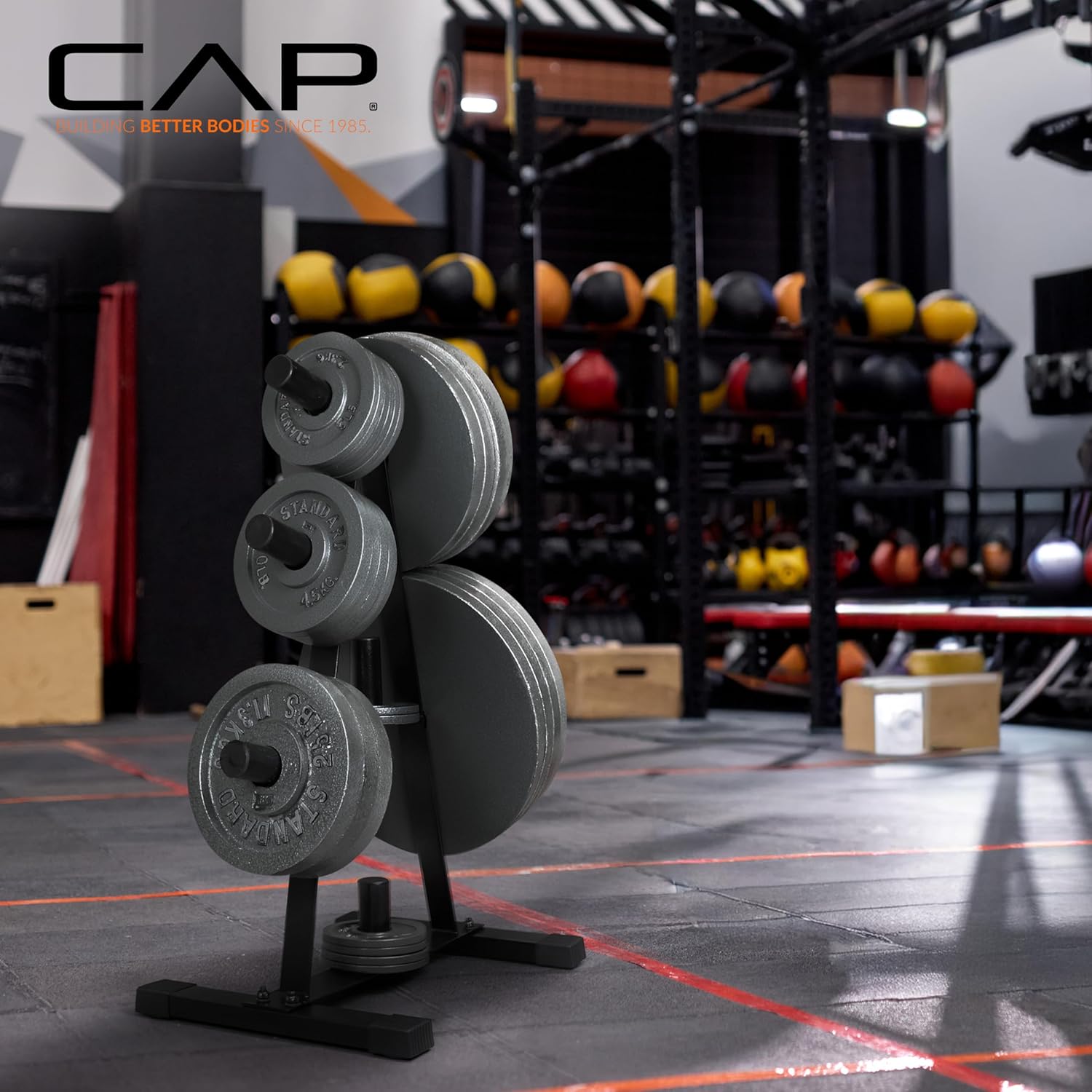 CAP Barbell Olympic 2-Inch Plate Rack